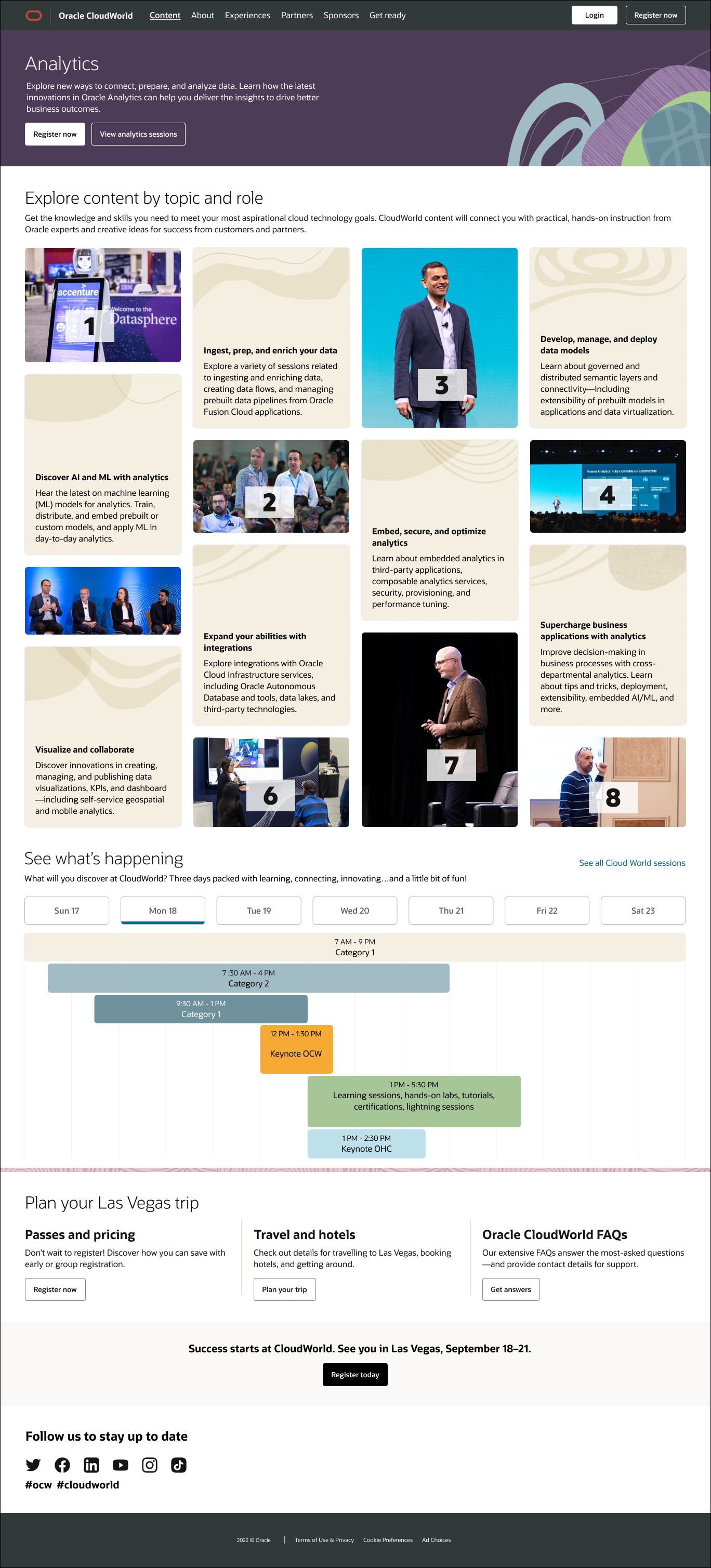 A second detail from the Executive Summit topic page